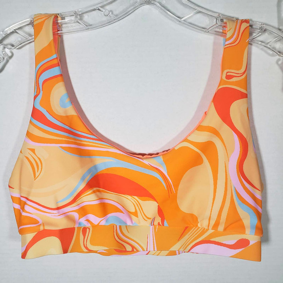 Beach Joy Peach Bikini Retro 60s GoGo Sz M 2 Piece Swimsuit - Picture 2 of 7
